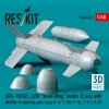 RESKIT RS48-0539 GBU-15(V)21, 22/B Small Wing bombs (2 pcs) with AN/AXQ-14 data link pod (1 pcs) (3D Printed) 1/48